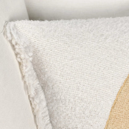 Rahun Hand-Dip Dyed Throw Pillow by Villa by Classic Home in ivory. Made from 70% wool acrylic, 30% polyester in a transitional style.