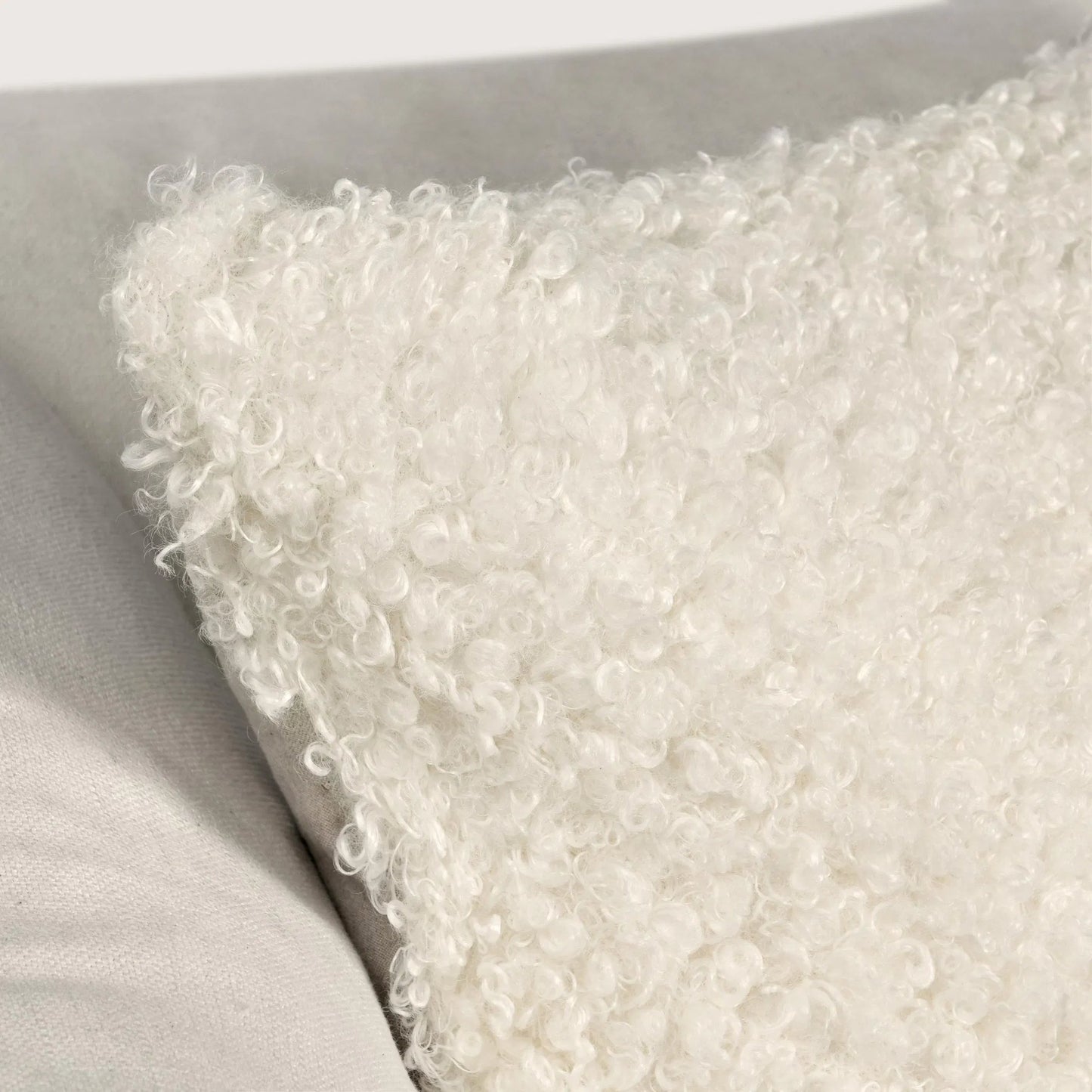 000 SI-2243718 | Closeup | Carters Fabric Ivory Throw Pillow by Villa by Classic Home in ivory. Made from 100% polyester in a transitional style.
