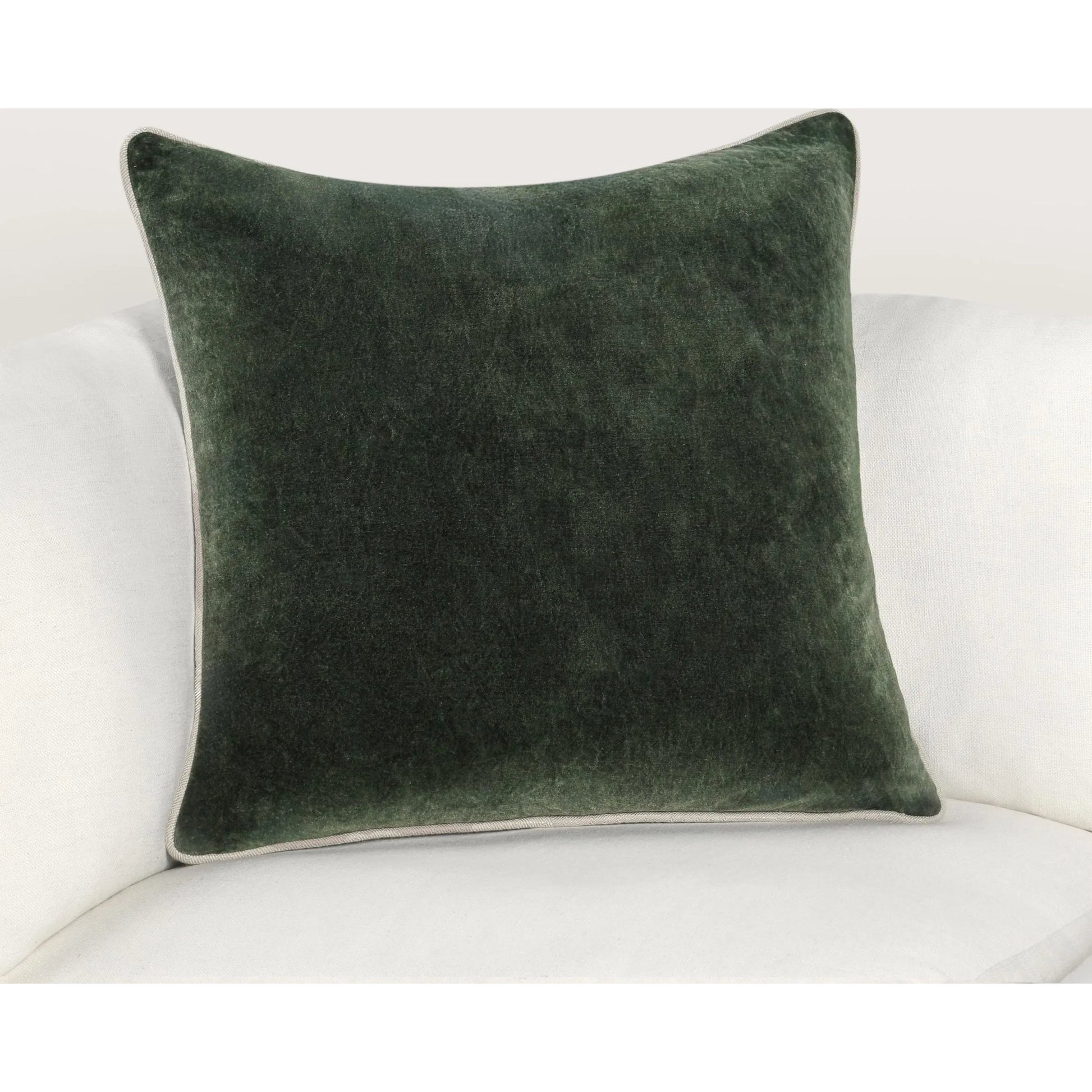 Heirloom Velvet Pillow by Villa by Classic Home in green. Made from 100% cotton in a unique style.