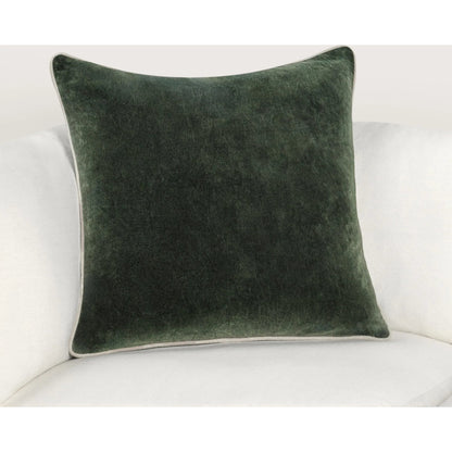 Heirloom Velvet Pillow by Villa by Classic Home in green. Made from 100% cotton in a unique style.
