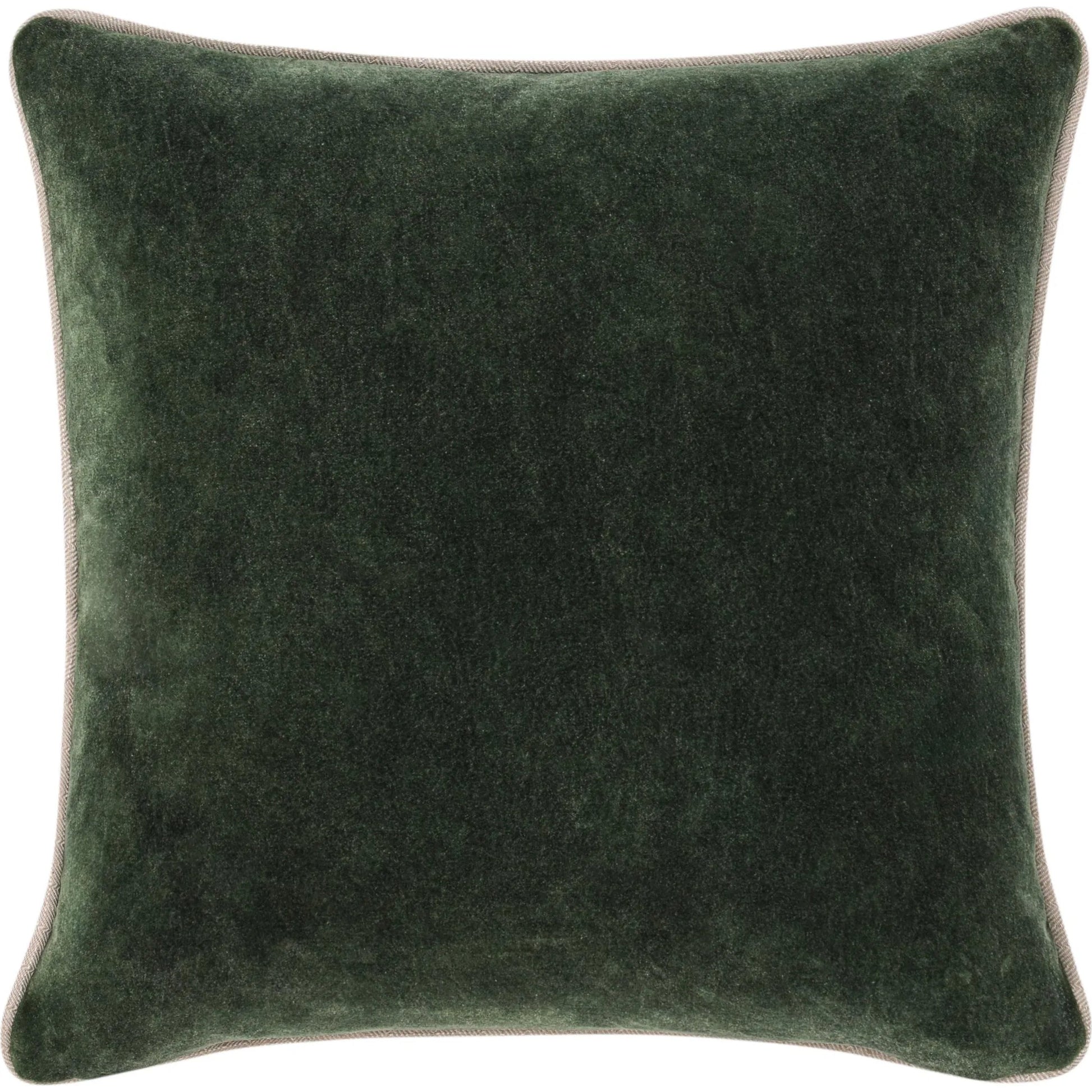 Heirloom Velvet Pillow by Villa by Classic Home in green. Made from 100% cotton in a unique style.