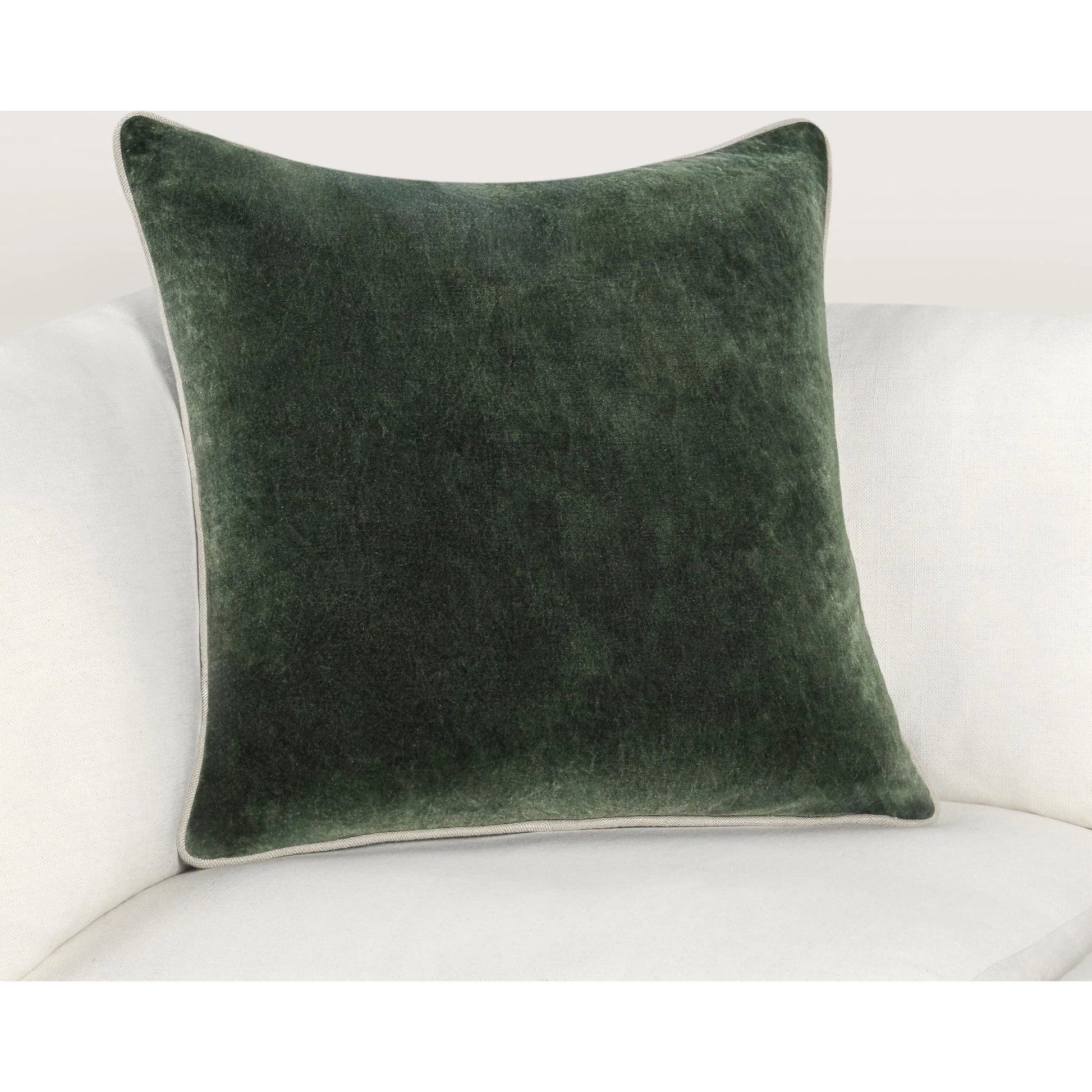 Heirloom Velvet Pillow by Villa by Classic Home in green. Made from 100% cotton in a unique style.