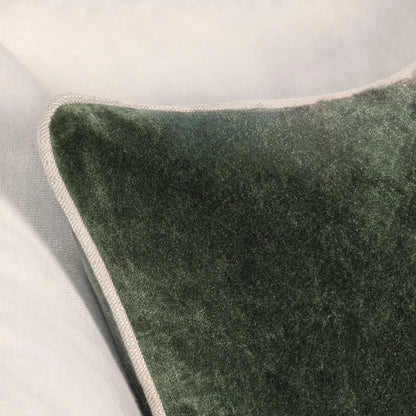Heirloom Velvet Pillow by Villa by Classic Home in green. Made from 100% cotton in a unique style.