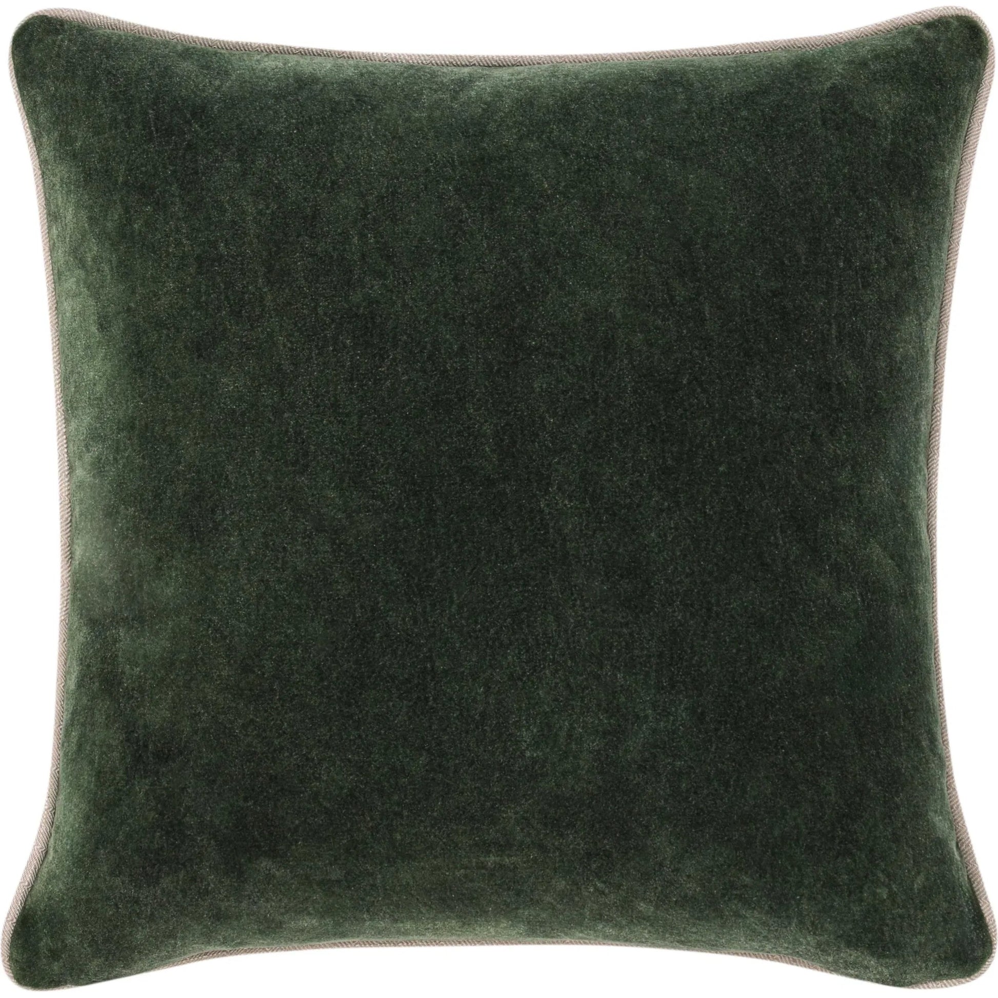 Heirloom Velvet Pillow by Villa by Classic Home in green. Made from 100% cotton in a unique style.