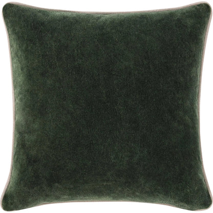Heirloom Velvet Pillow by Villa by Classic Home in green. Made from 100% cotton in a unique style.
