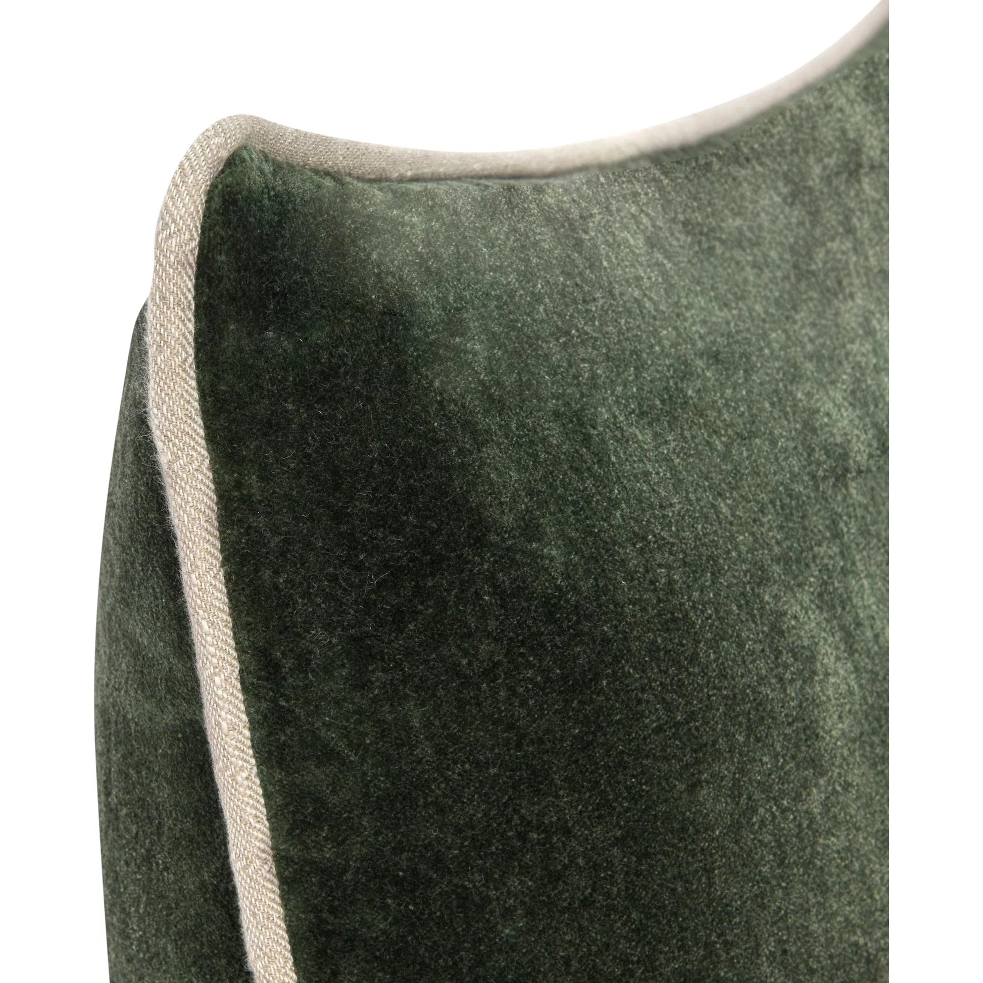 Heirloom Velvet Pillow by Villa by Classic Home in green. Made from 100% cotton in a unique style.