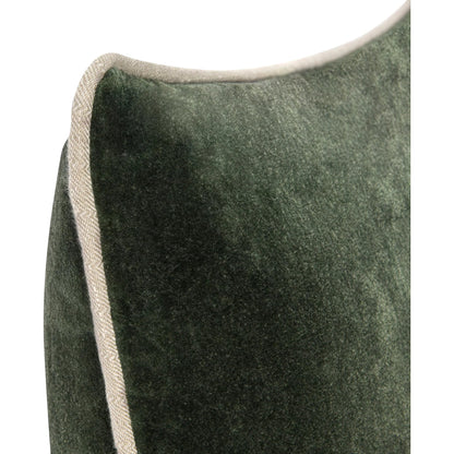 Heirloom Velvet Pillow by Villa by Classic Home in green. Made from 100% cotton in a unique style.
