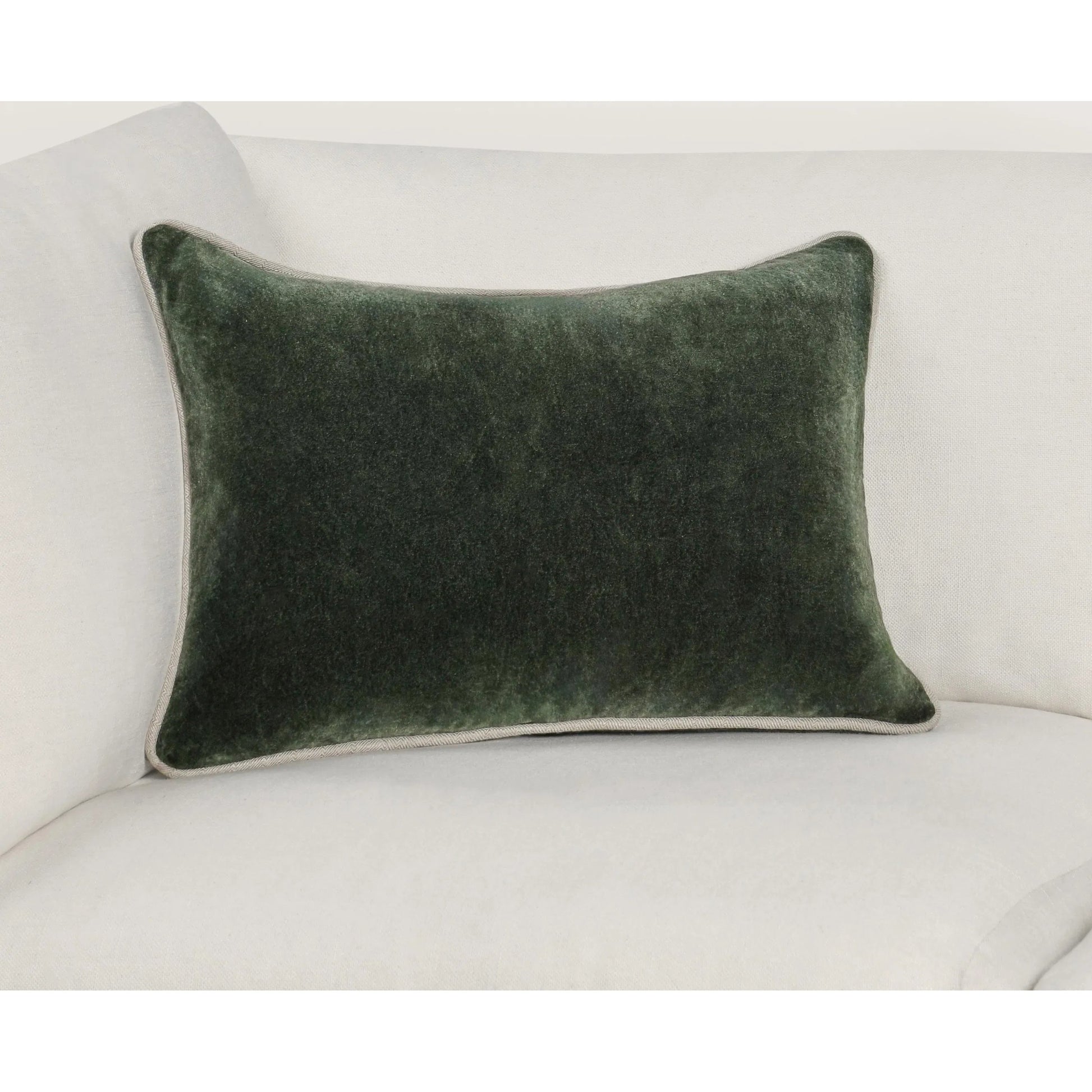Heirloom Velvet Pillow by Villa by Classic Home in green. Made from 100% cotton in a unique style.