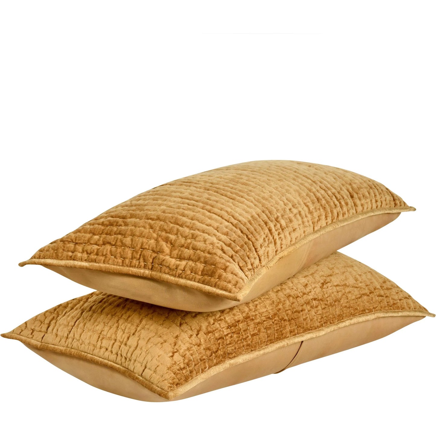 005 SI-2256402 | Additional Silo | Bari Velvet Honey Gold Sham by Villa by Classic Home in gold. Made from front: 100% rayon velvet, back: 100% solid cotton back in a eclectic & global style.