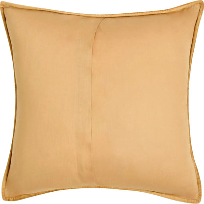 Bari Velvet Honey Gold Sham by Villa by Classic Home in gold. Made from front: 100% rayon velvet, back: 100% solid cotton back in a eclectic & global style.
