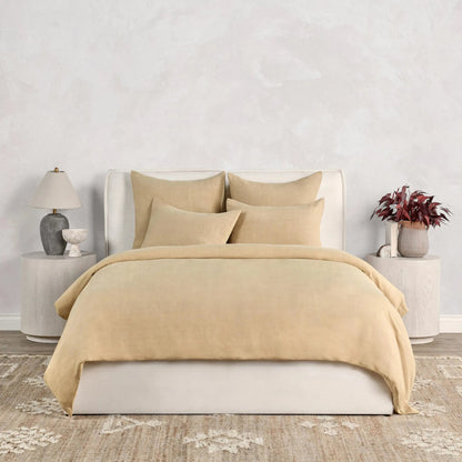 Paloma Hemp Ochre Duvet by Villa by Classic Home. Made from 100% hemp in a transitional style.