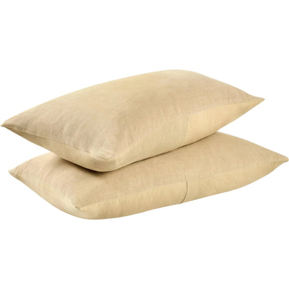 Paloma Hemp Ochre Sham by Villa by Classic Home. Made from 100% hemp in a transitional style.