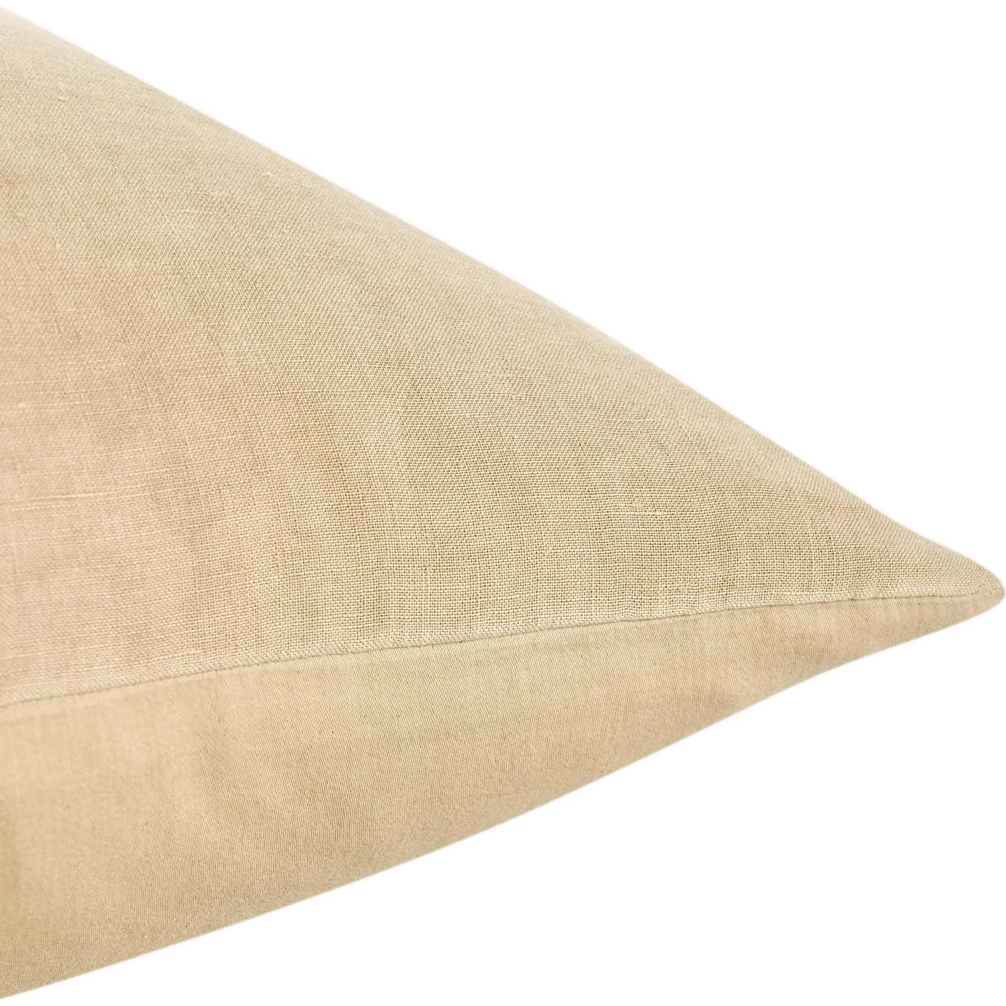 020 SI-2256410 | Closeup | Paloma Hemp Ochre Sham by Villa by Classic Home. Made from 100% hemp in a transitional style.