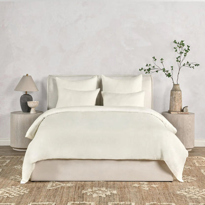 Paloma Hemp Ochre Duvet by Villa by Classic Home. Made from 100% hemp in a transitional style.
