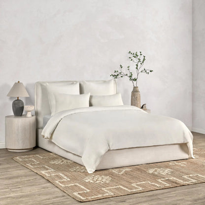 Paloma Hemp Ochre Duvet by Villa by Classic Home. Made from 100% hemp in a transitional style.