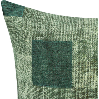 Praia Belgian Linen Throw Pillow by Villa by Classic Home in green. Made from 100% belgian flax linen in a modern style.