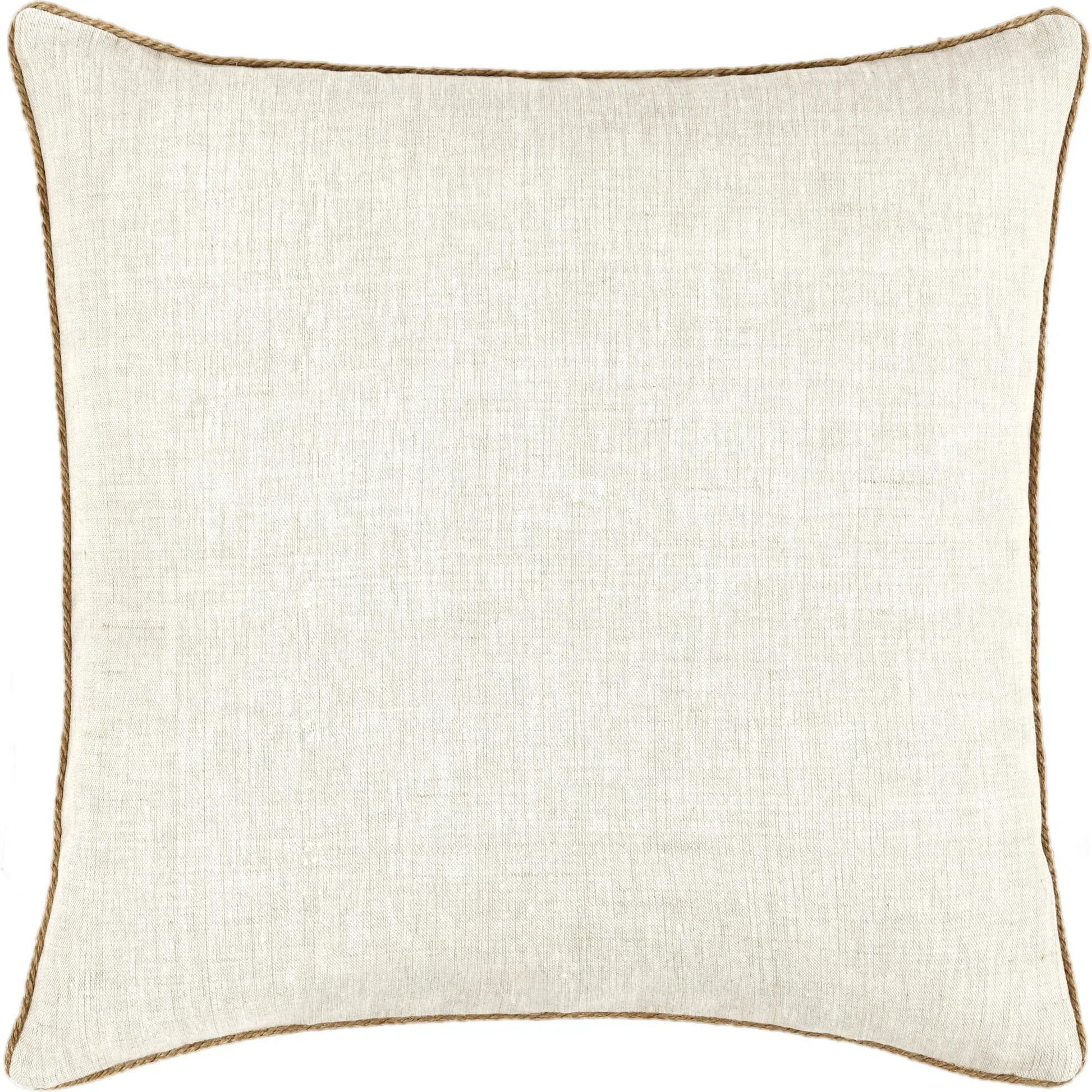 Cetara Belgian Linen Fabric Multi-Color Throw Pillow by Villa by Classic Home in multi-color. Made from 100% belgian flax linen in a eclectic & global style.