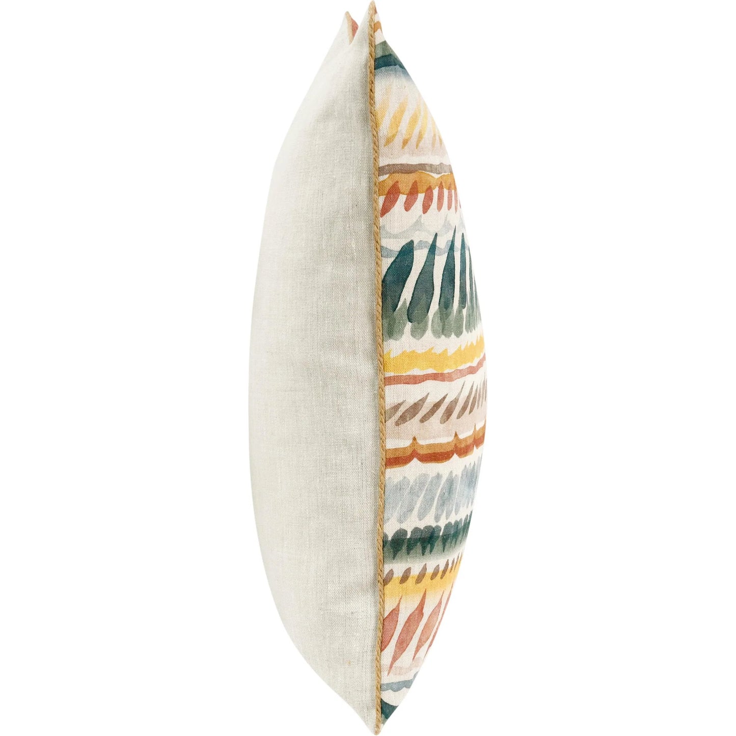 002 SI-2243871 | Additional Silo | Cetara Belgian Linen Fabric Multi-Color Throw Pillow by Villa by Classic Home in multi-color. Made from 100% belgian flax linen in a eclectic & global style.