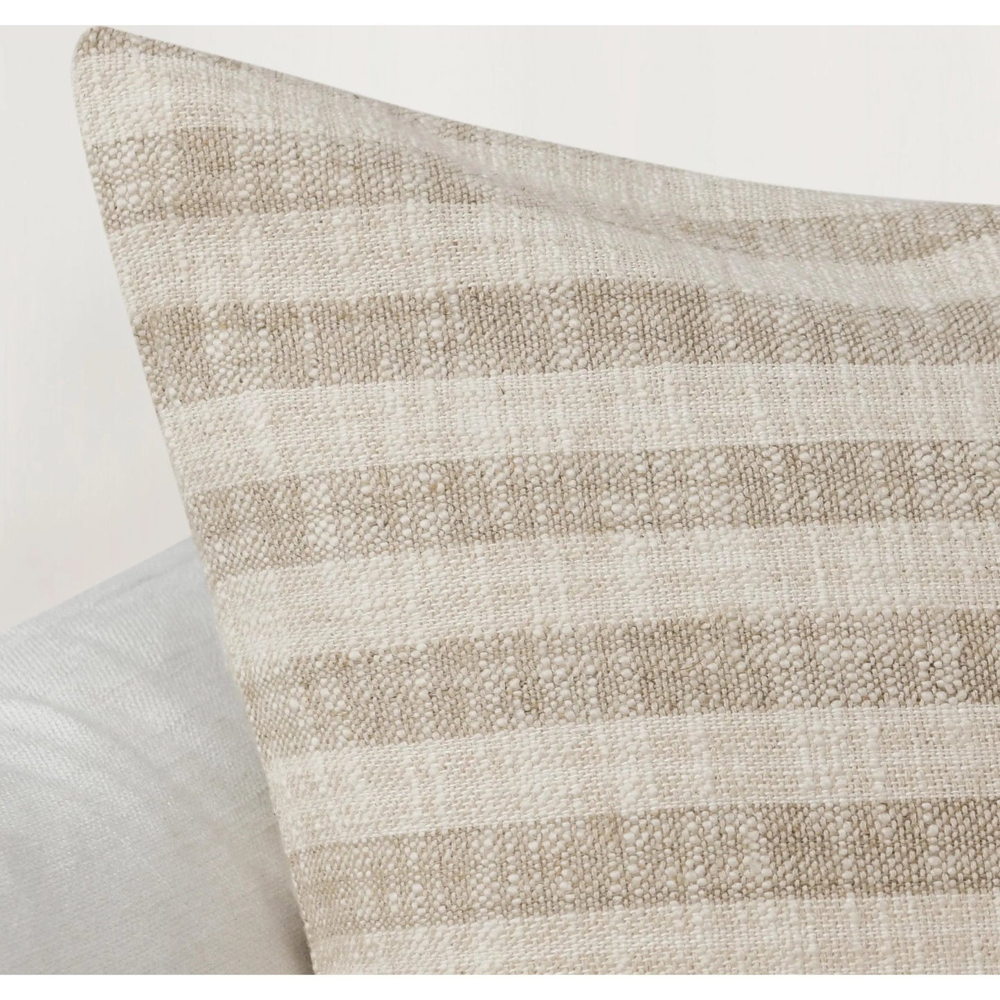 013 SI-2243732 | Closeup | Linna Linen Blend Fabric Throw Pillow by Villa by Classic Home. Made from 60% cotton, 40% linen in a transitional style.