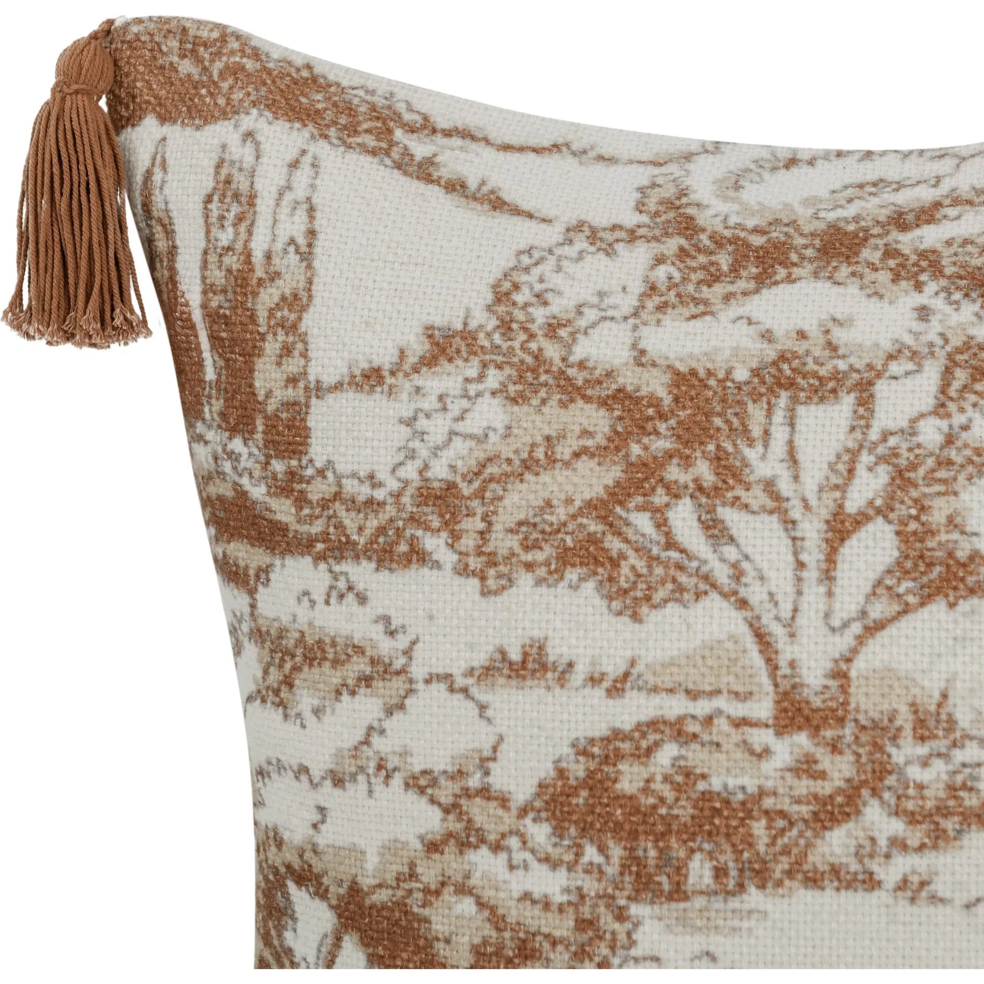 Stonework Cotton Linen Blend Throw Pillow by Villa by Classic Home. Made from 60% linen, 40% cotton in a traditional style.
