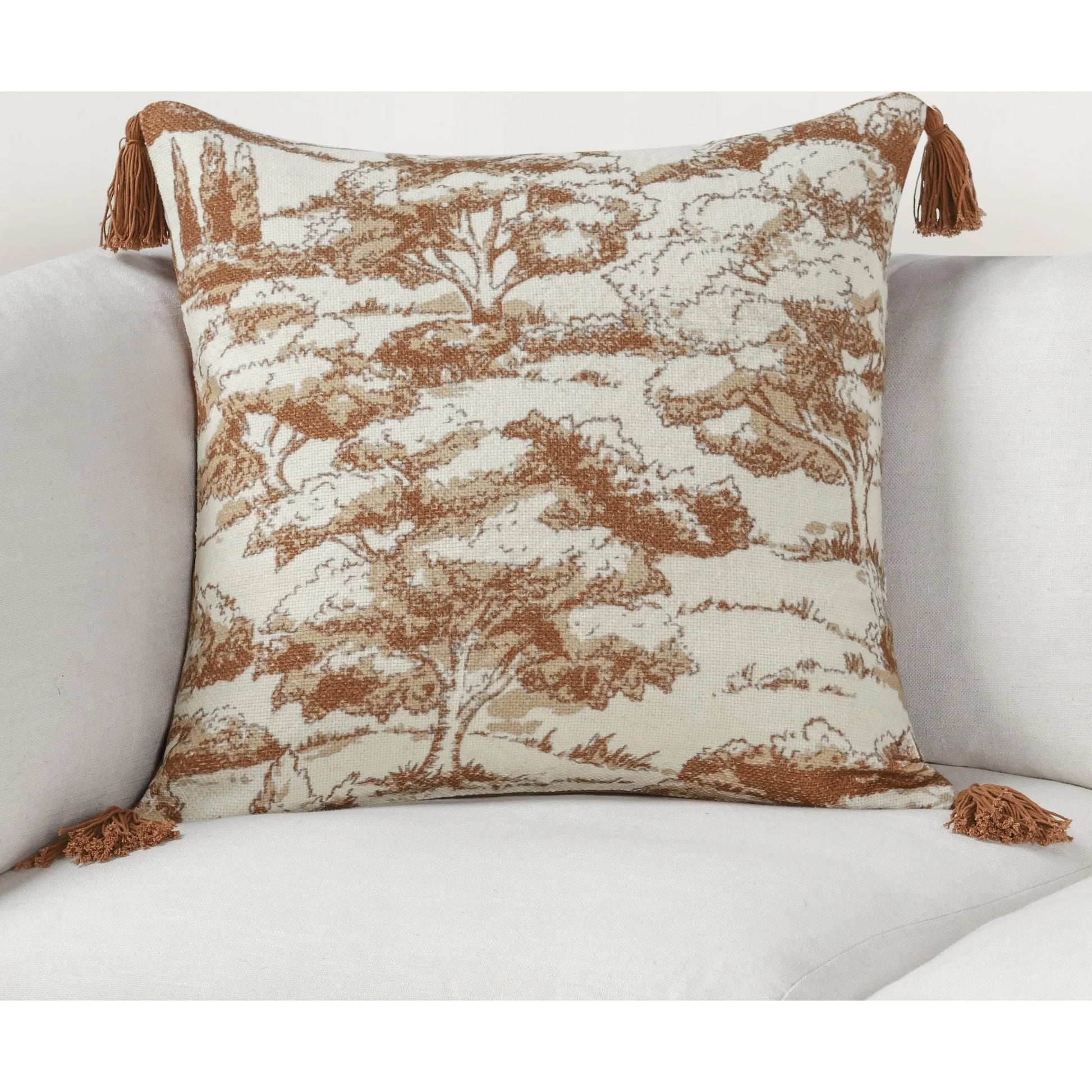 Stonework Cotton Linen Blend Throw Pillow by Villa by Classic Home. Made from 60% linen, 40% cotton in a traditional style.