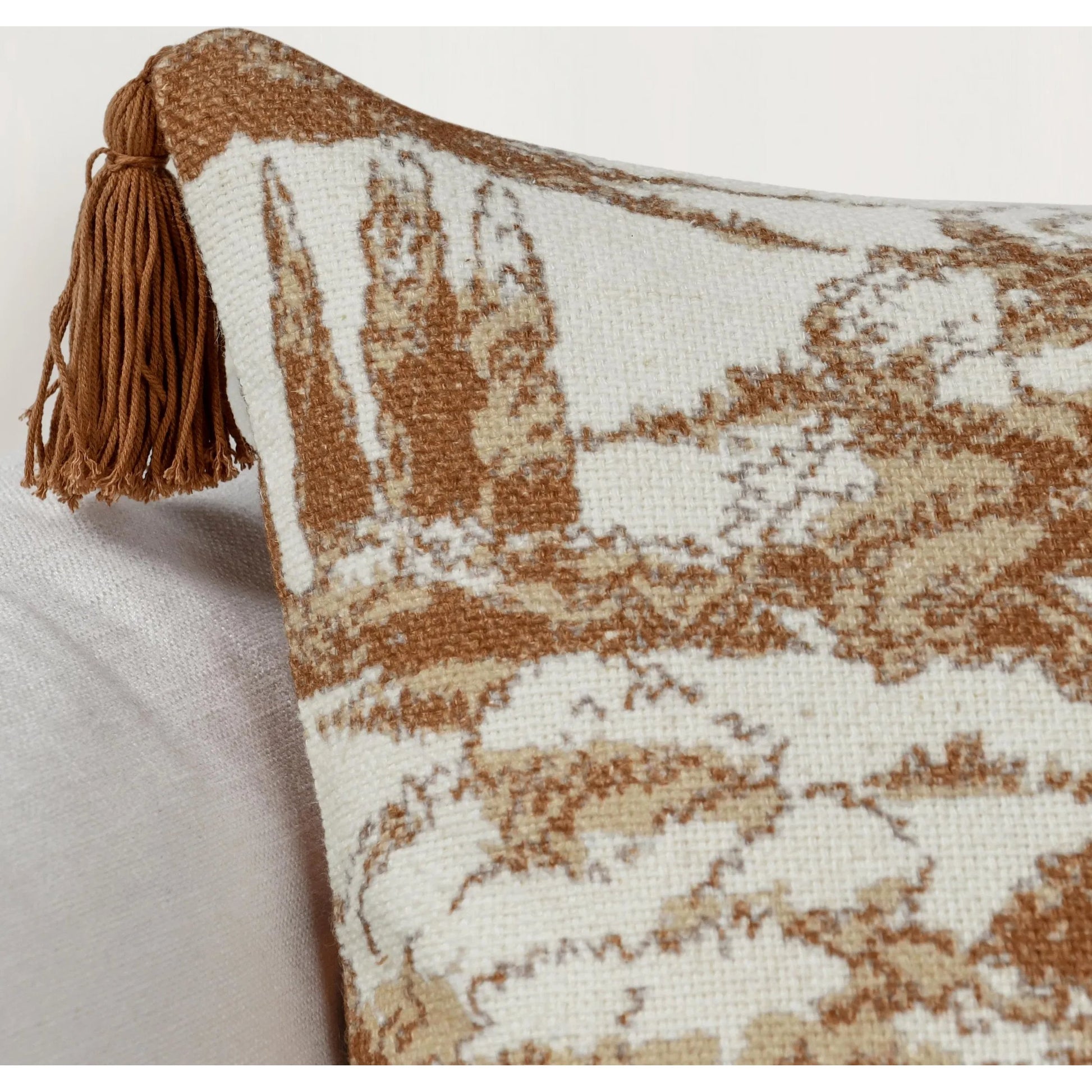 Stonework Cotton Linen Blend Throw Pillow by Villa by Classic Home. Made from 60% linen, 40% cotton in a traditional style.