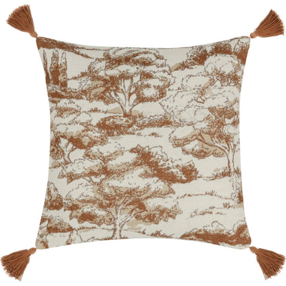 Stonework Cotton Linen Blend Throw Pillow by Villa by Classic Home. Made from 60% linen, 40% cotton in a traditional style.