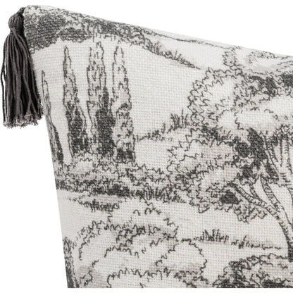 Stonework Cotton Linen Blend Throw Pillow by Villa by Classic Home. Made from 60% linen, 40% cotton in a traditional style.