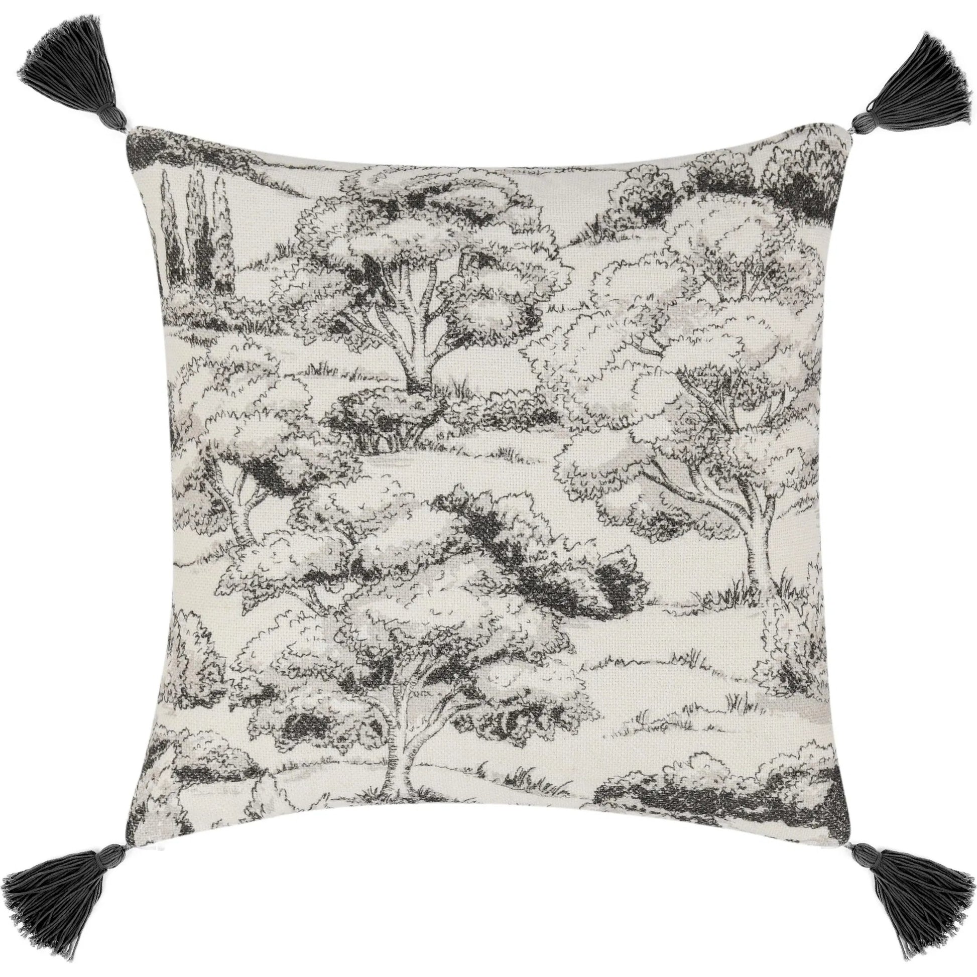 Stonework Cotton Linen Blend Throw Pillow by Villa by Classic Home. Made from 60% linen, 40% cotton in a traditional style.