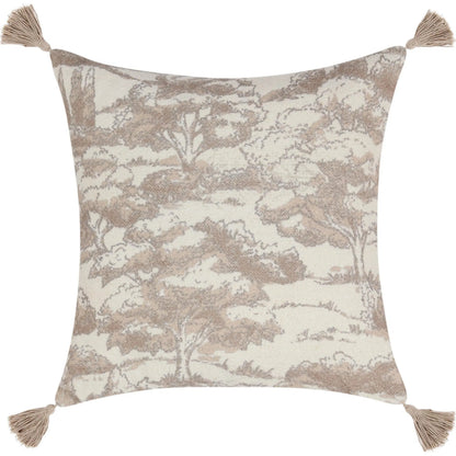 Stonework Cotton Linen Blend Throw Pillow by Villa by Classic Home. Made from 60% linen, 40% cotton in a traditional style.