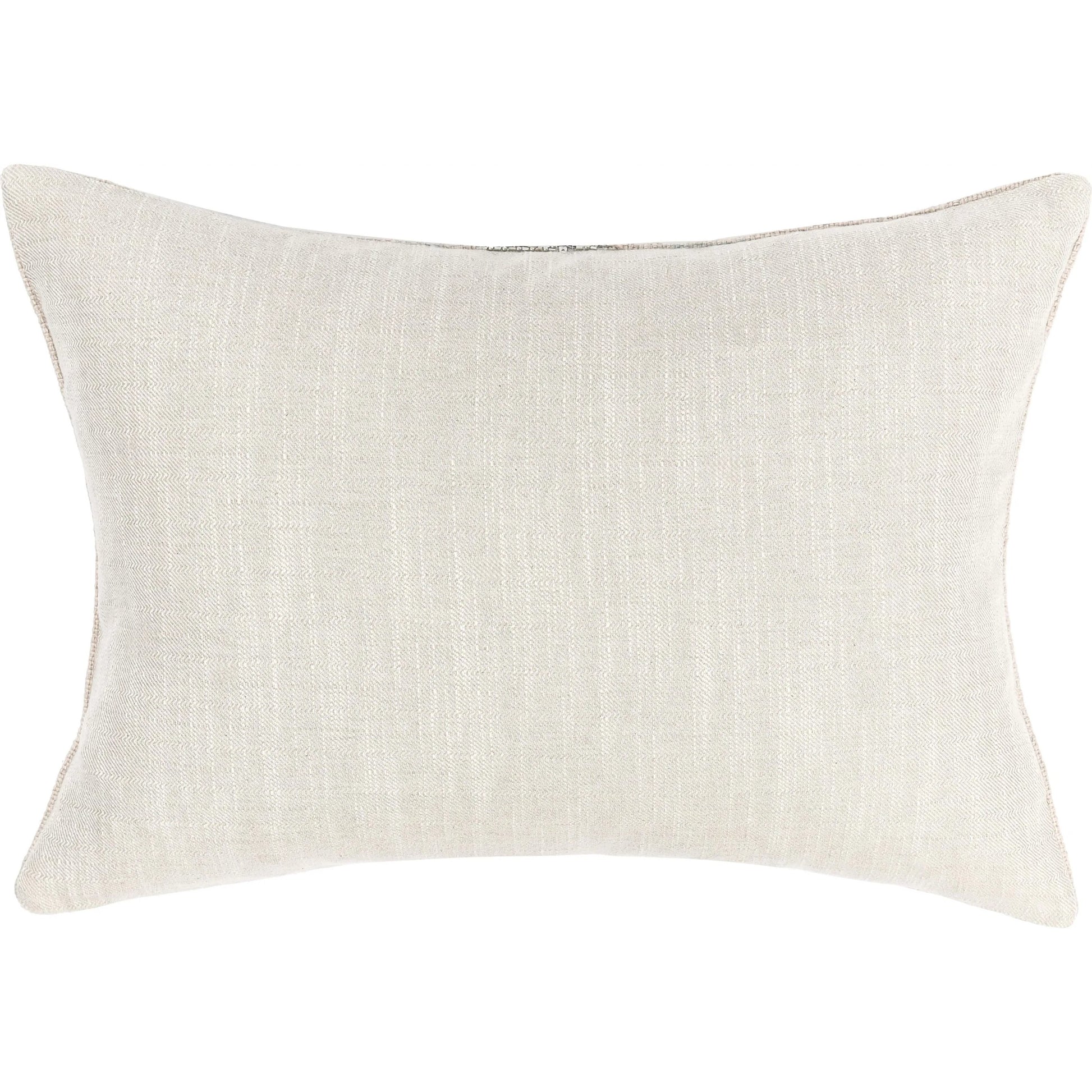 Lira Linen Blend Throw Pillow by Villa by Classic Home in natural. Made from 60% linen, 40% cotton, 100% cotton back in a unique style.