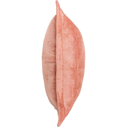 Lapis Velvet Fabric Throw Pillow by Villa by Classic Home in dusty coral. Made from 100% rayon velvet in a unique style.