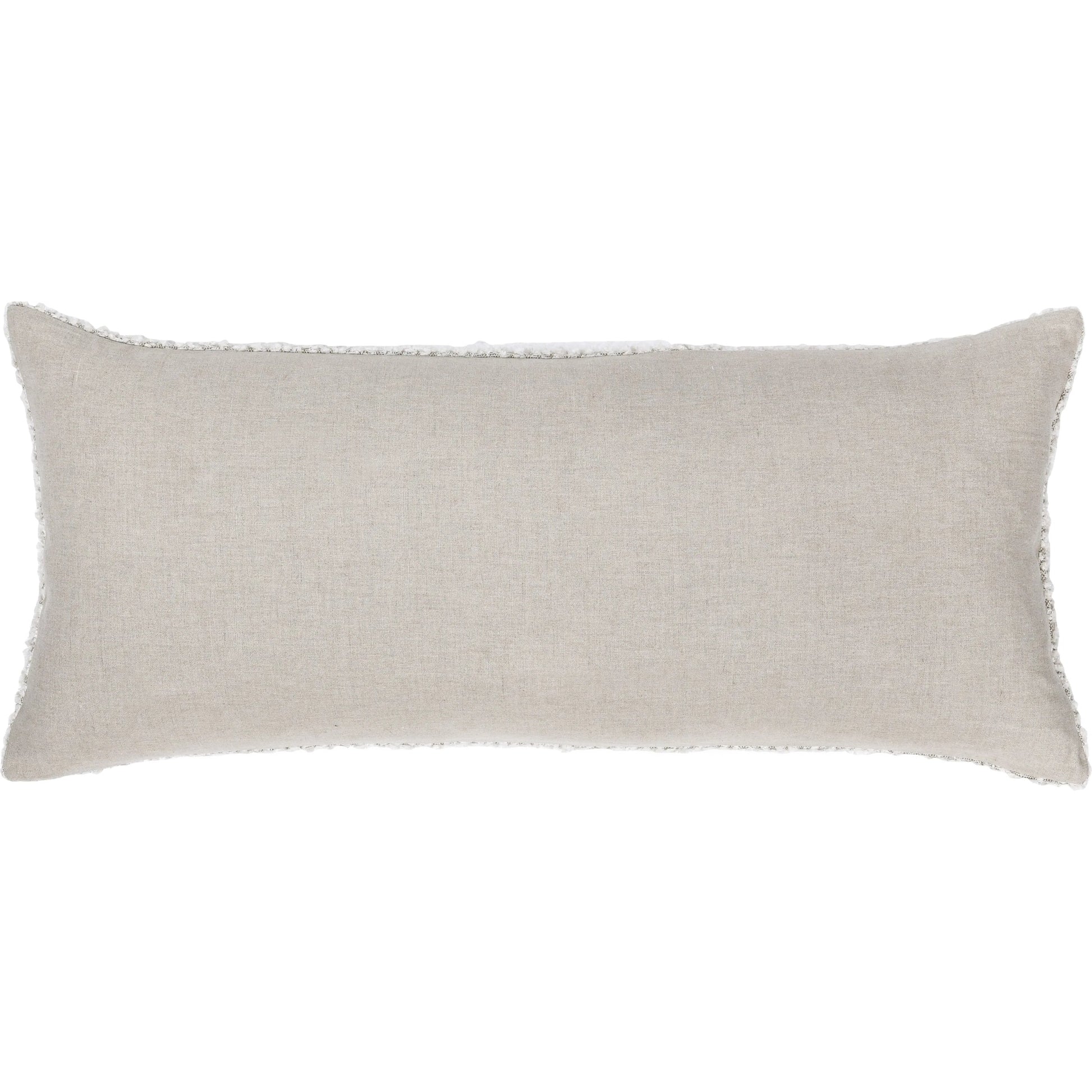 Maris Cotton Linen Blend Throw Pillow by Villa by Classic Home in ivory. Made from 50% cotton, 50% linen in a transitional style.