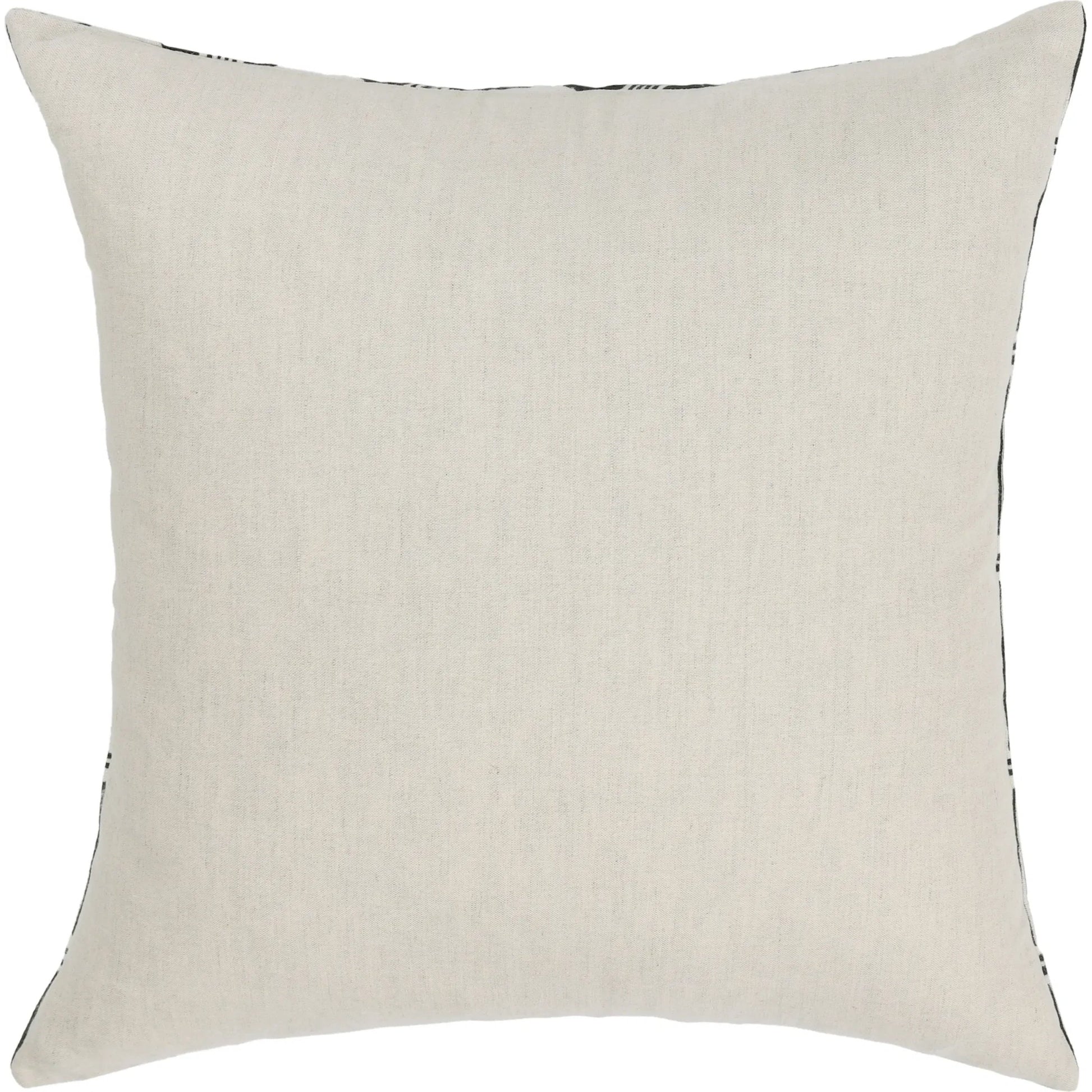 Nubia Round Cotton Fabric Throw Pillow by Villa by Classic Home in black, white. Made from unique in a rustic style.