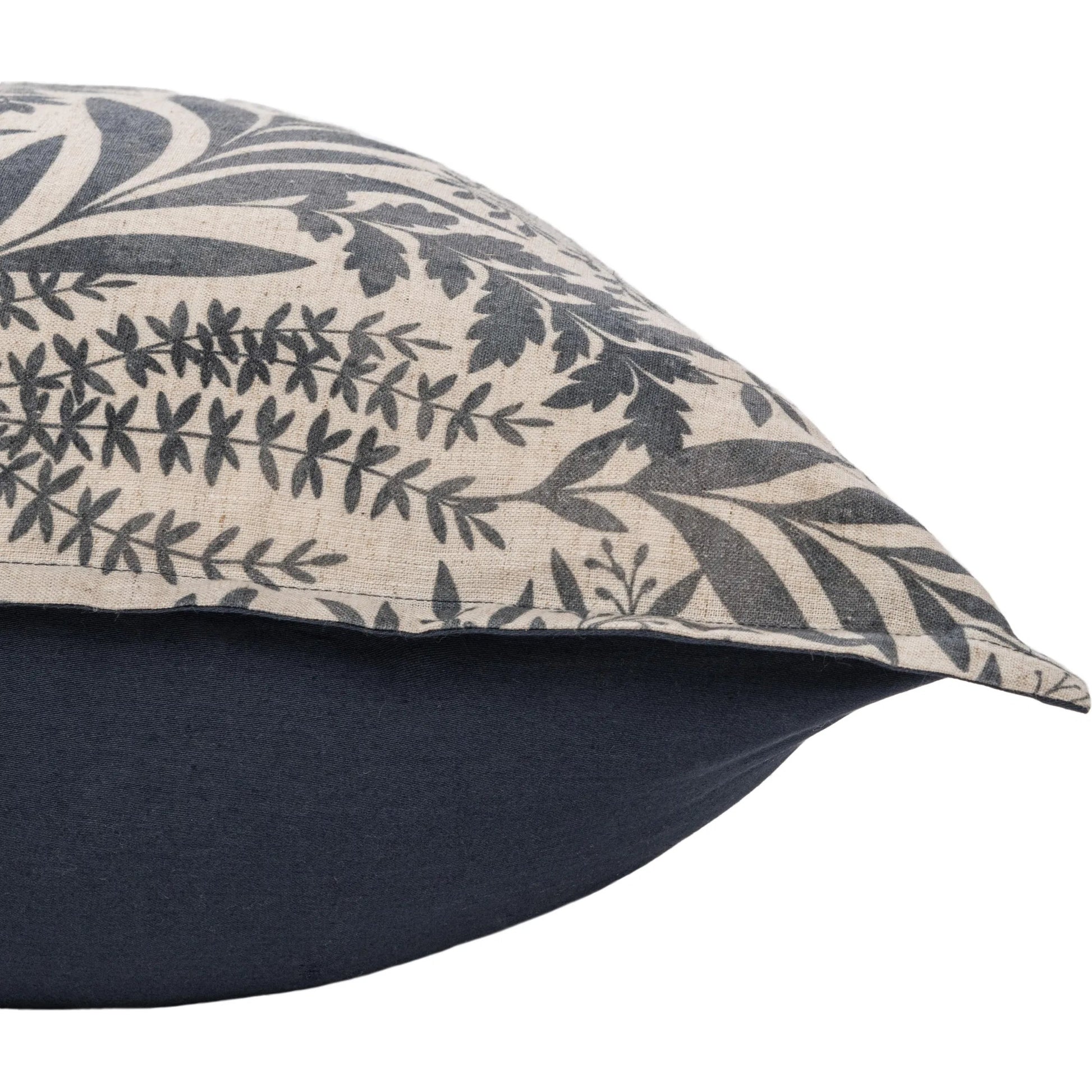 Mulberry Denim Sham by Villa by Classic Home. Made from 70% linen, 30% cotton, 100% cotton back in a unique style.