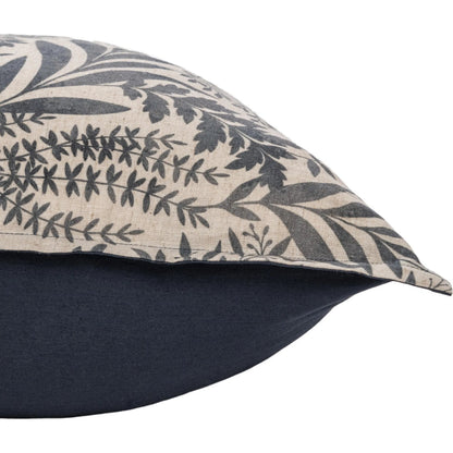 Mulberry Denim Sham by Villa by Classic Home. Made from 70% linen, 30% cotton, 100% cotton back in a unique style.