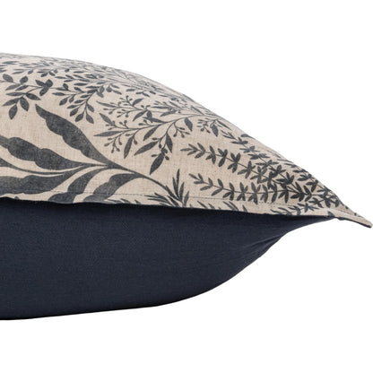 Mulberry Denim Sham by Villa by Classic Home. Made from 70% linen, 30% cotton, 100% cotton back in a unique style.