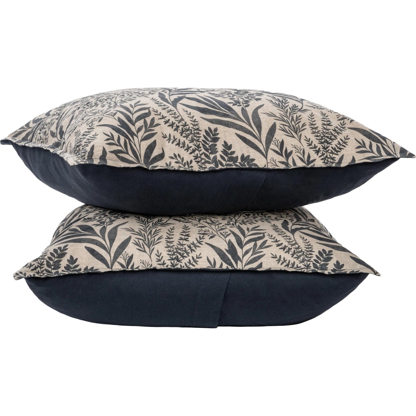 002 SI-2533355 | Primary Silo | Mulberry Denim Sham by Villa by Classic Home. Made from 70% linen, 30% cotton, 100% cotton back in a unique style.