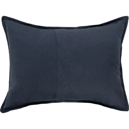 Mulberry Denim Sham by Villa by Classic Home. Made from 70% linen, 30% cotton, 100% cotton back in a unique style.
