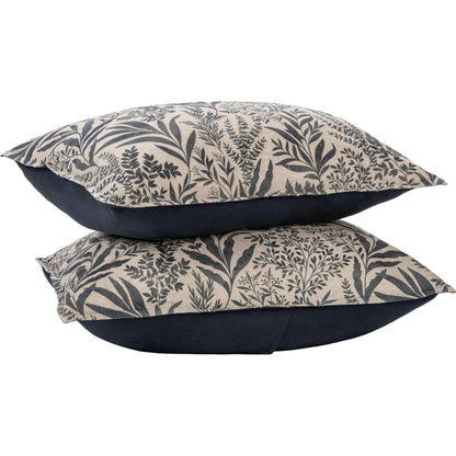 Mulberry Denim Sham by Villa by Classic Home. Made from 70% linen, 30% cotton, 100% cotton back in a unique style.