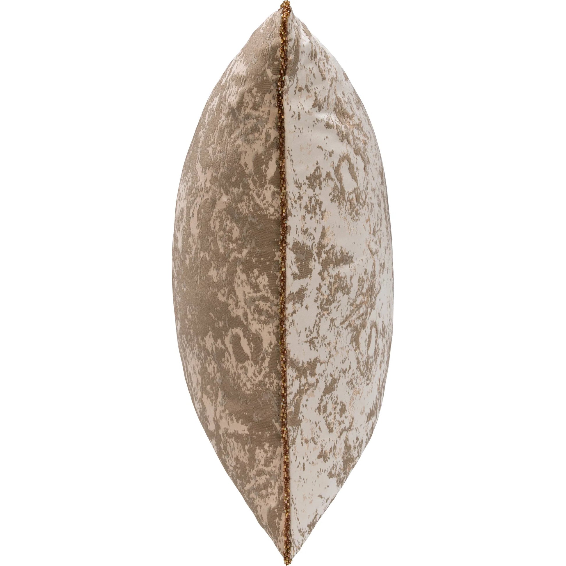 Mica Woven Fabric Throw Pillow by Villa by Classic Home in frost. Made from 100% polyester woven, same fabric front in a modern style.
