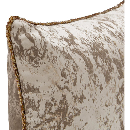 Mica Woven Fabric Throw Pillow by Villa by Classic Home in frost. Made from 100% polyester woven, same fabric front in a modern style.