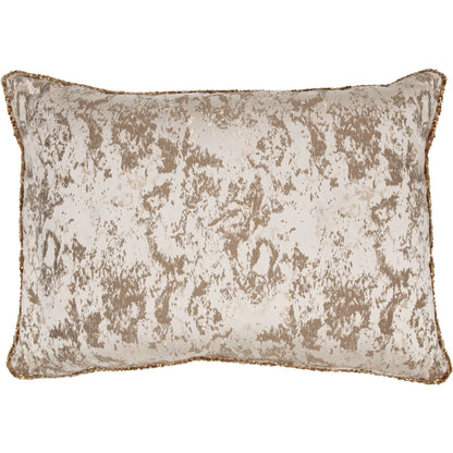 Mica Woven Fabric Throw Pillow by Villa by Classic Home in frost. Made from 100% polyester woven, same fabric front in a modern style.