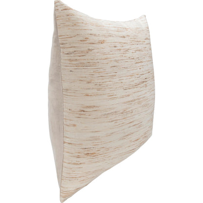 Dalton Silk Throw Pillow by Villa by Classic Home in beige. Made from 100% silk, 50% linen, 50% cotton back in a unique style.