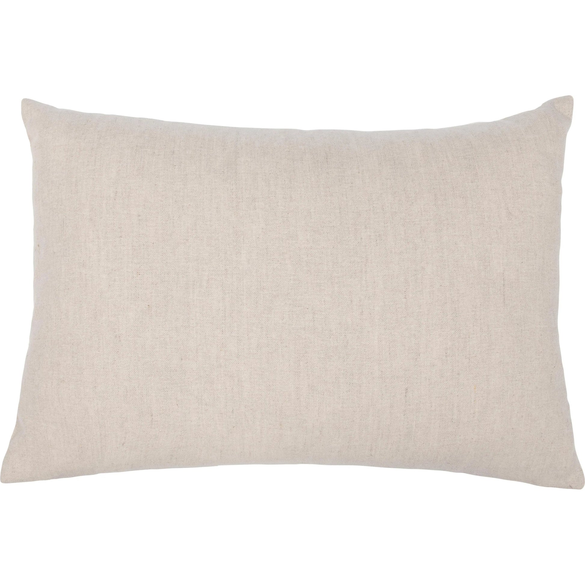 Dalton Silk Throw Pillow by Villa by Classic Home in beige. Made from 100% silk, 50% linen, 50% cotton back in a unique style.