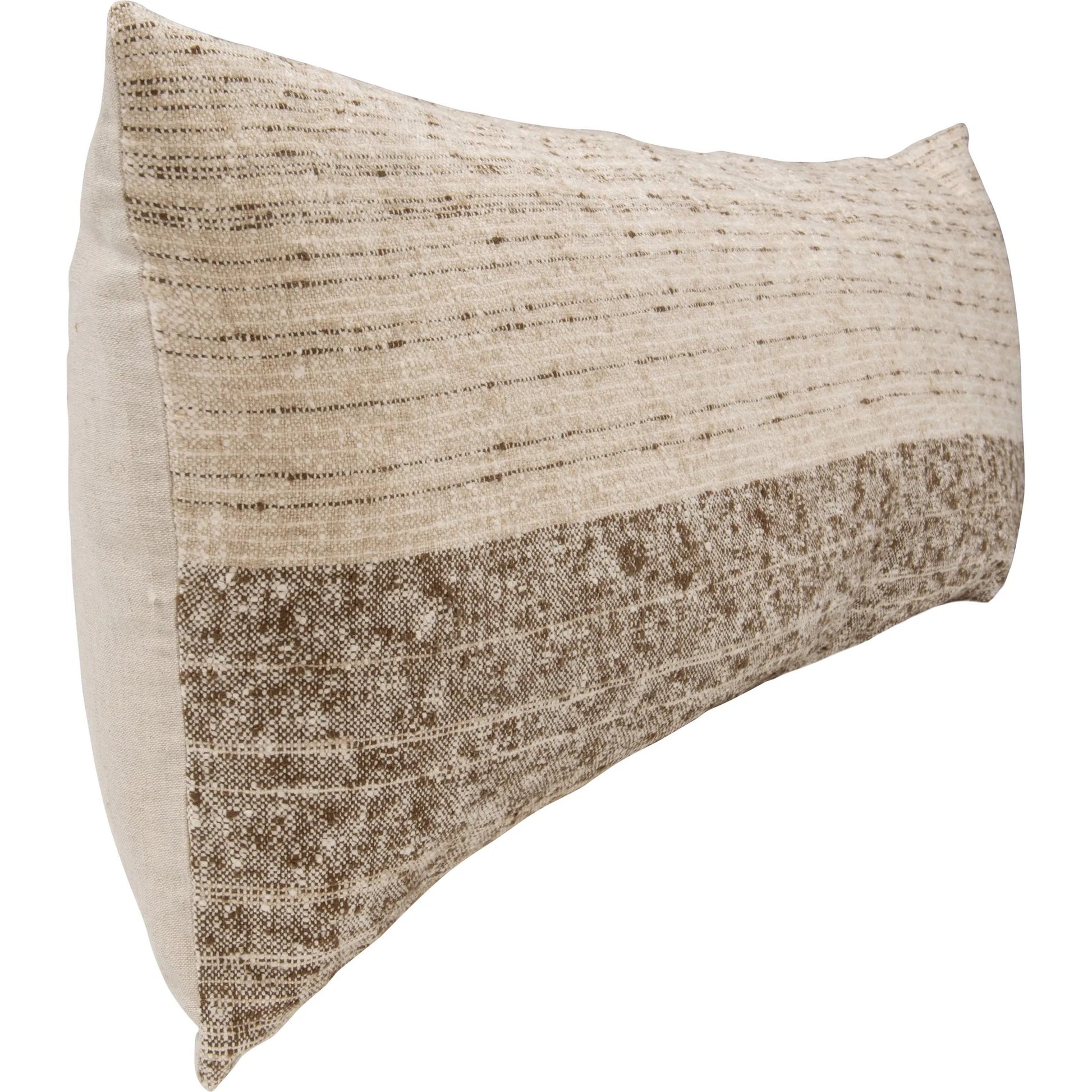 Beryl Linen Blend Fabric Throw Pillow by Villa by Classic Home in cocoa brown. Made from unique in a unique style.
