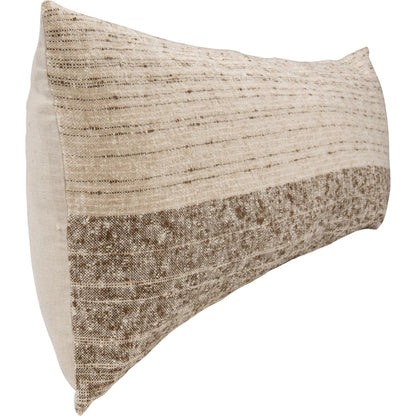 Beryl Linen Blend Fabric Throw Pillow by Villa by Classic Home in cocoa brown. Made from unique in a unique style.