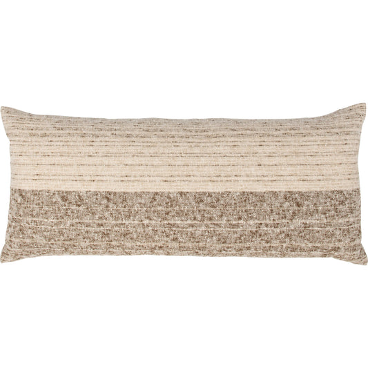 Beryl Linen Blend Fabric Throw Pillow by Villa by Classic Home in cocoa brown. Made from unique in a unique style.