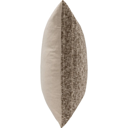 Beryl Linen Blend Fabric Throw Pillow by Villa by Classic Home in cocoa brown. Made from unique in a unique style.