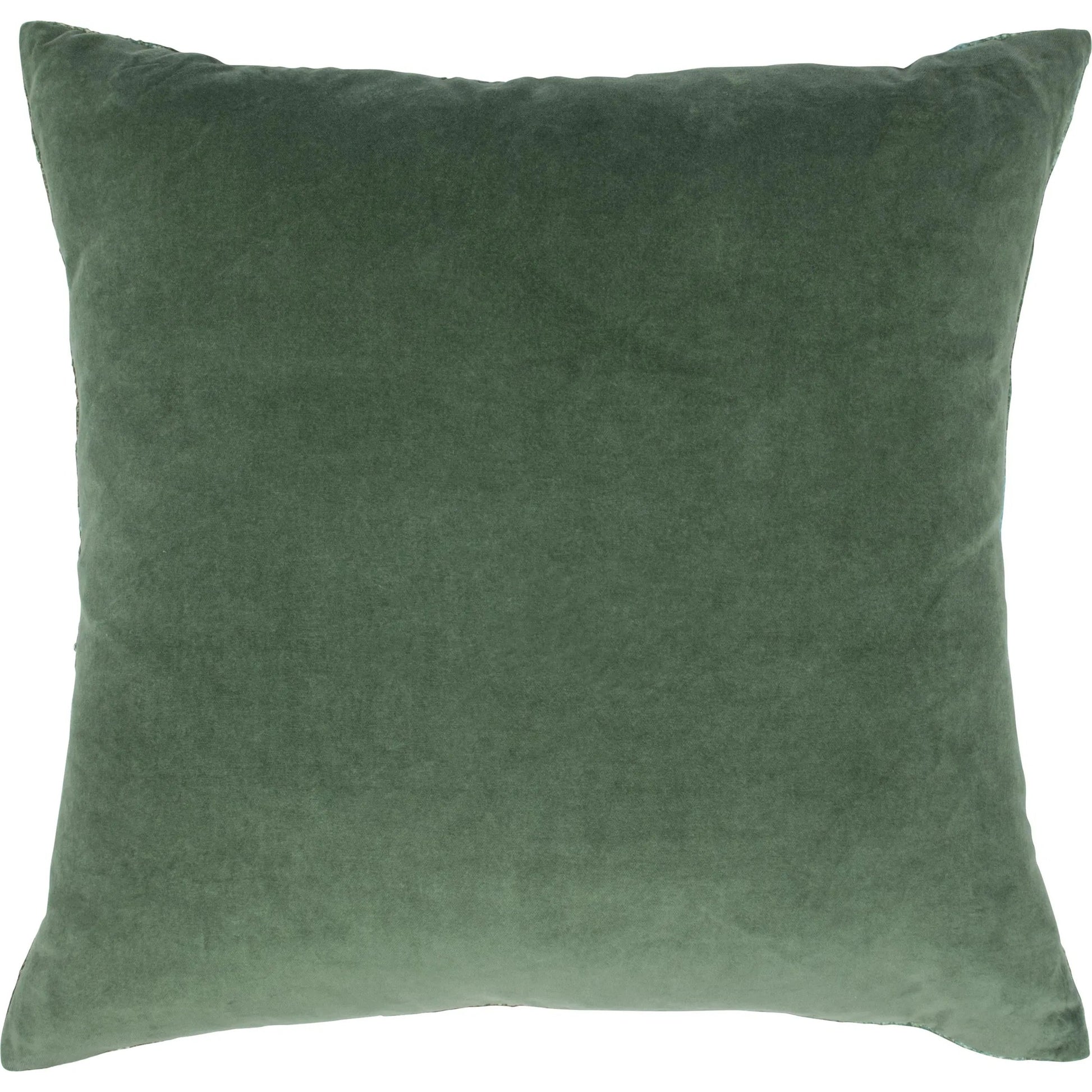 Spartina Linen Blend Throw Pillow by Villa by Classic Home in green. Made from 60% linen, 40% cotton, 100% cotton velvet back in a unique style.